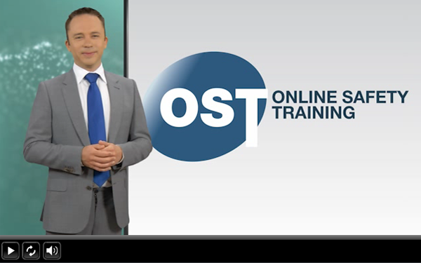 A smartly dressed man presenting Online Safety Training 